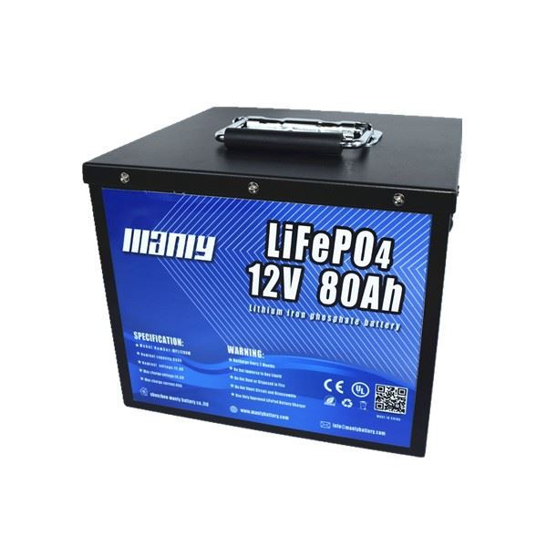Lithium Ion LiFePO4 Battery 12V 80Ah